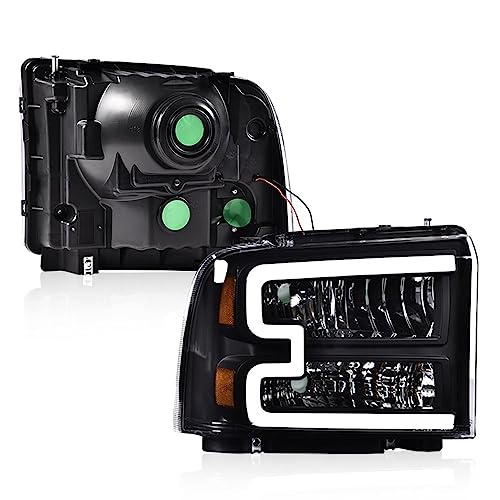 PIT66 LED Headlights Assembly Compatible with 2005-2007 Ford F250 F350 F450 F550 Super Duty /2005 Ford Excursion (Not Fit Sealed Beam Headlight model) by PIT66 - Image 9