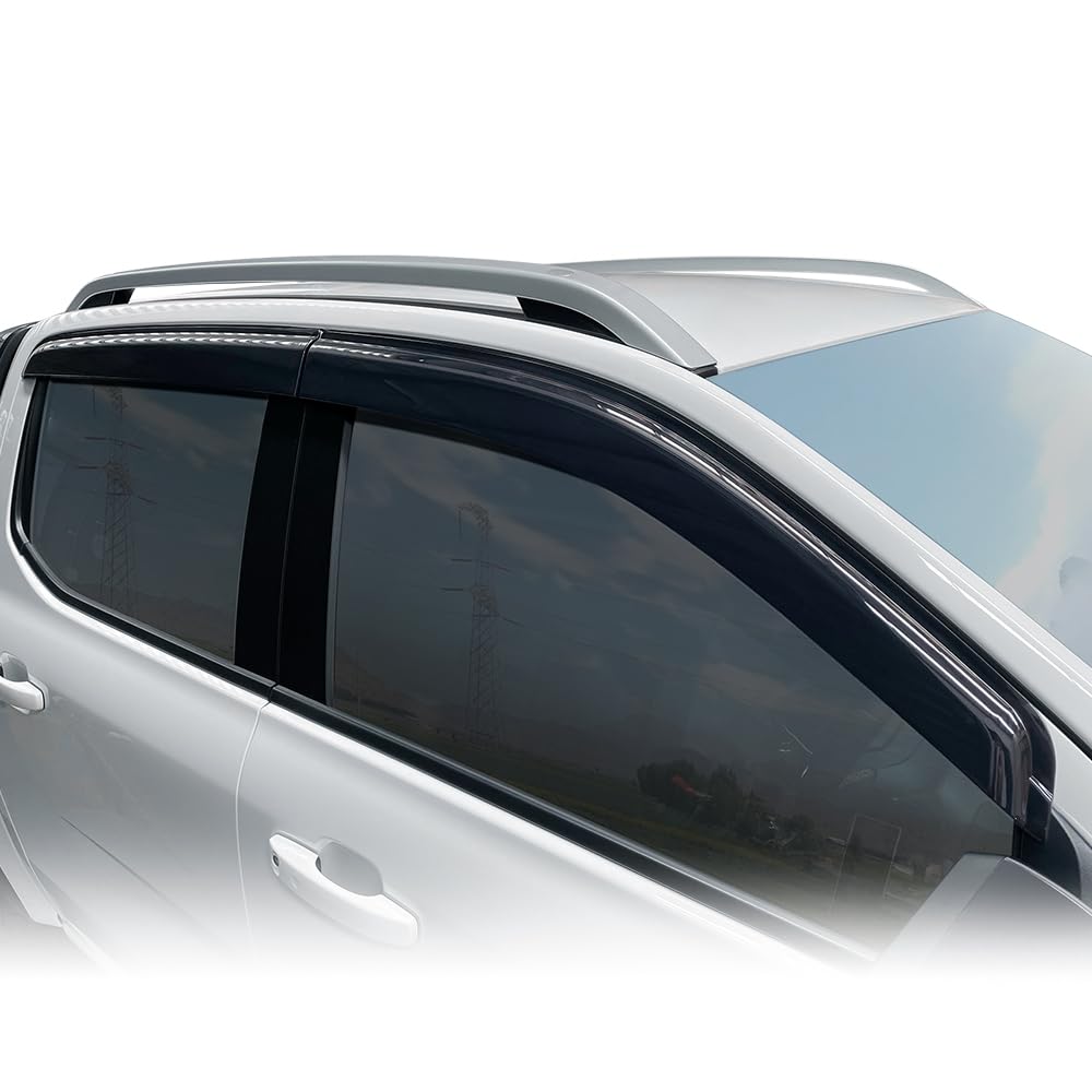 Windabweiser für VW Amarok 2023–2026, für Volkswagen Amarok V6 TDI 4 Motion Double Cab Aventure Highline Regenschutz