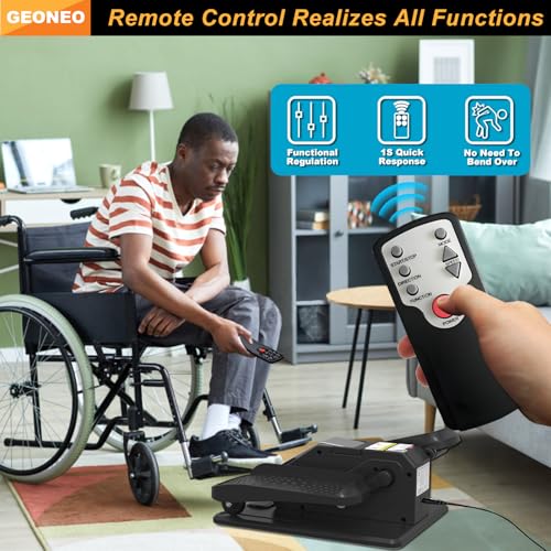 Under Desk Elliptical Machine, Electric Ellipse Leg Exerciser for Senior, Quiet & Portable Seated Pedal Exerciser with Remote Control, Manual & Auto Mode, 12 Adjustable Speeds - Image 6
