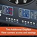 Fat Cat Mercury Electronic Dartboard, Built In Cabinet Doors With Integrated Scoreboard, Dart Storage For 6 Darts, Dual Display In Two Colors, Compact Target Face For Fast Play