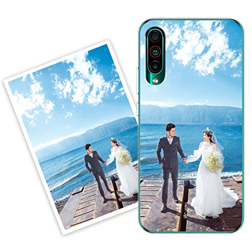 Sunrive Funda Personalizada Compatible con Meizu 16T, Silicona Flexible Transparente Carcasa Personalizable para tu móvil con Foto Imagen Frase o Texto