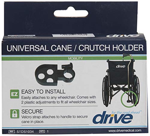 Drive Medical Manual Wheelchair Cane/Crutch Holder #TOP2