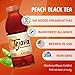 Tejava Unsweetened Peach Iced Tea, 16.9 Ounce PET Bottles, Natural, Non-GMO-Verified, Rainforest Alliance-Certified (12 Pack)