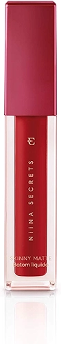 NIINA SECRETS BATOM LÍQUIDO SKINNY MATTE VERMELHO HIBISCO 4ML
