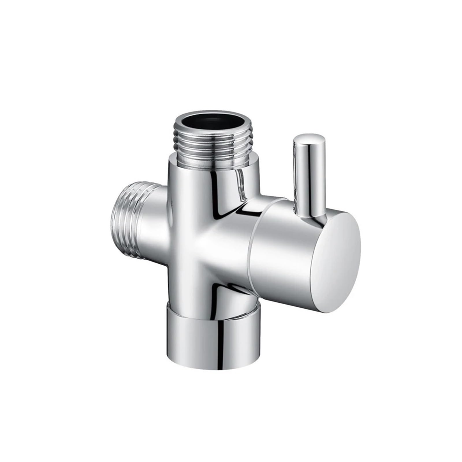 Inverseur trois voies G1/2 728T haute finition chrome pour douche