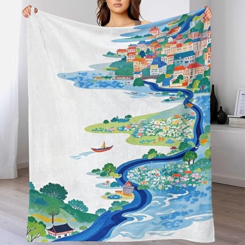 Couvertures moelleux d'exception au design architecture chinoise chic
