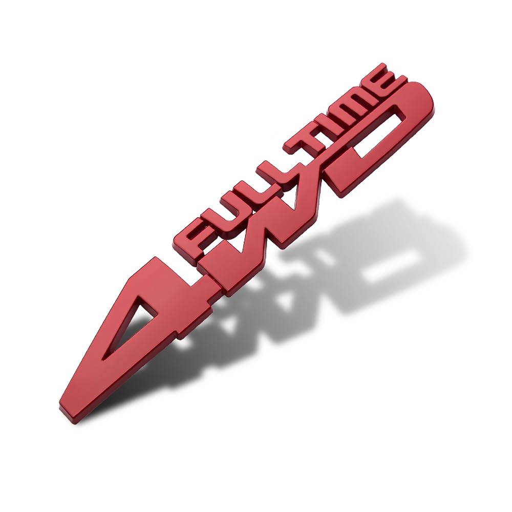 DADYM Car Logo Emblem Sticker for Toyota CHR Hilux Fortuner Land Cruiser 200, Car Badges Car Stickers Metal Decal Motorcycle Automobiles Car Styling Accessories,A-Red