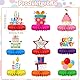 ZABARE 9 Stück Geburtstag Bienenwabe Tischdeko,15g Bunte Happy Birthday Tischdeko,Waben Tischdekoration Party Deko,Geburtstag Tischaufsätze Kindergeburtstage Party Tischdeko für Jungen Mädchen