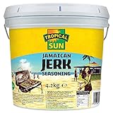 Tropical Sun Traditional Jamaican Jerk Seasoning Paste 4.2kg (Pack Of 1), Authentic Caribbean Style Marinade with Escallions, Hot Peppers & Herbs, Bulk Size for Cooking, Grilling & Catering Use