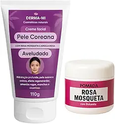 Kit creme clareador Pele Porcelana + pomada rosa mosqueta
