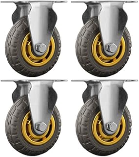 Ruedas de sillas de oficina 4 Piezas Oficina Heavy Duty Rueda universal Silla giratoria Silla, Camión remolcador de la carretilla Industria direccional de ruedas, Sustituir Accesorios con freno de rue