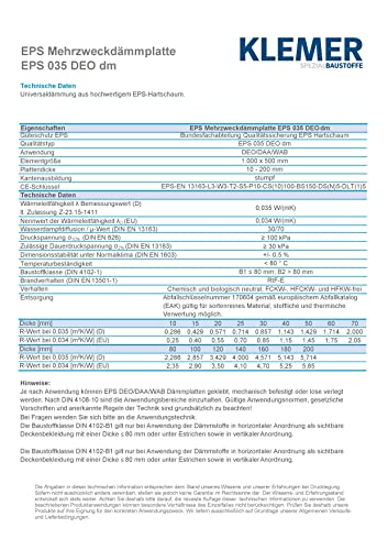Styroporplatten Klemer EPS Dämmplatten 30 mm für Bauprojekte