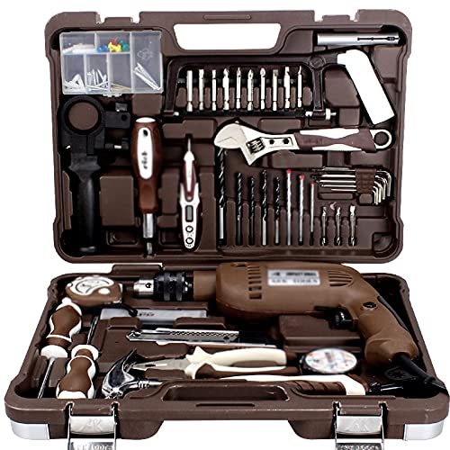 Werkzeugkasten 82-piece Toolbox Set Multifunktional Haushalt Werkzeug Kit Elektriker Toolbox mit elektrischer…