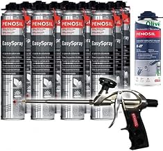 Penosil Spray Foam 11 Pots + 1 Cleaner + 1 Spray Gun Heat and Acoustic Insulation "Offer" Pack Penosil.