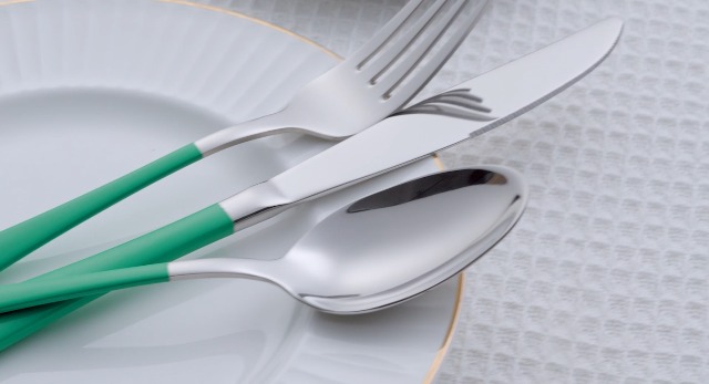 Amazon.com | Moxinox 20-Piece Green Silverware Set, 18/0 Stainless