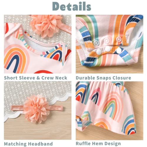 Aalizzwell Newborn Infant Baby Girls Bodysuit Dress4