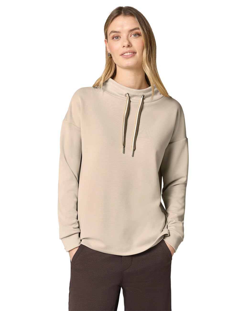 Damen Silk-Look Shirt in Unifarbe