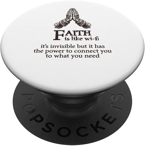 Miniatura 1 de Faith Is Like Wifi - Funny Christian Pastoral PopSockets Swappable PopGrip