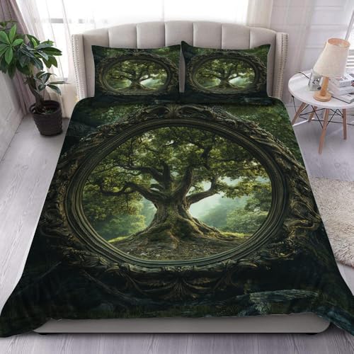 ENCYCOM Personalized Tree of Life Printed Bedding Set Cover Full