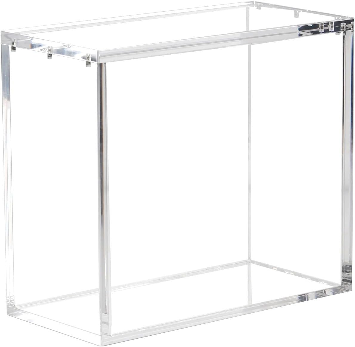Minhe Acrylic TCG Booster Box Display Case Stackable Clear Storage Organizer with Magnetic Closure Secure Protection for Trading Card Game Collectors Home Office(5.5 * 3 * 4.9in)