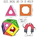Discovery 50-Piece 3D Magnetic Tile Set in 6 Colors, Construction Building Block Creativity Kit, Educational Learning STEM Toy, Safe Non-Toxic Engineering Development Preschool Activity, Ages 4+
