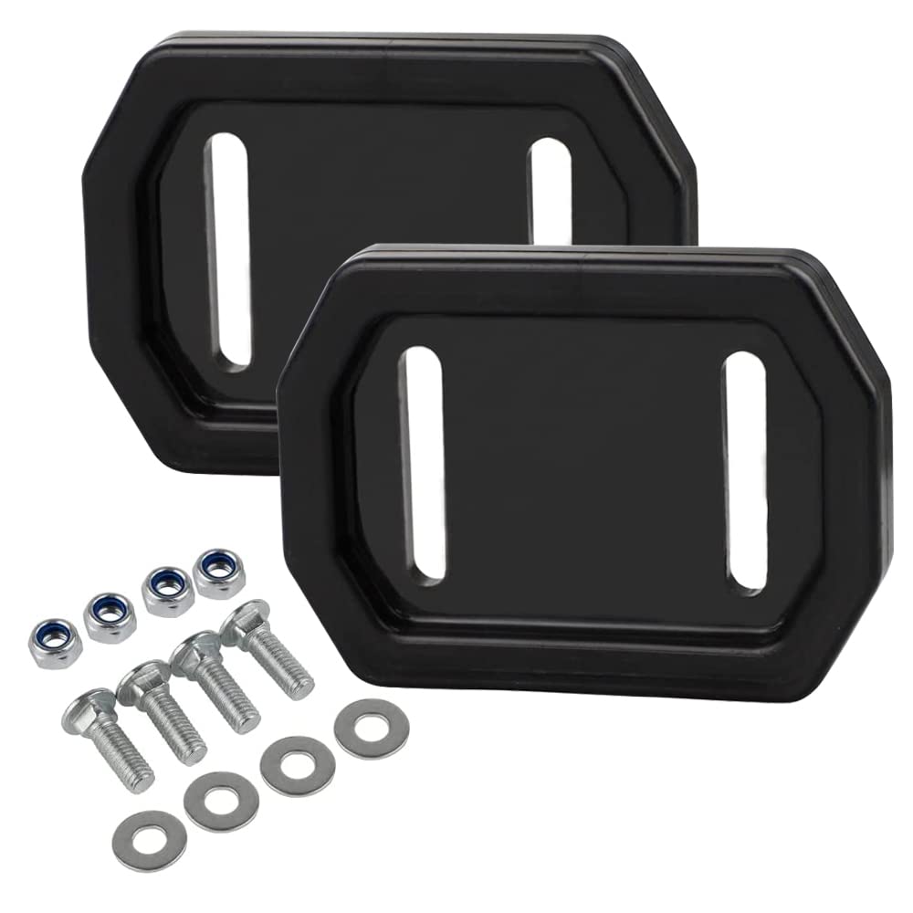 Snowblower Skid Shoes Slide Shoe with Mounting Hardware for 731-06439 Polymer Snow Blower Slide Shoe-2 Pack
