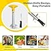 YYP Pineapple Cutter with Knife, [Upgraded, Electric & Manual] Durable Pineapple Corer with Electric Drill Accessory, Stainless Steel Fruit Peeler Knife Pineapple Slicer Core Remover Kitchen Tool