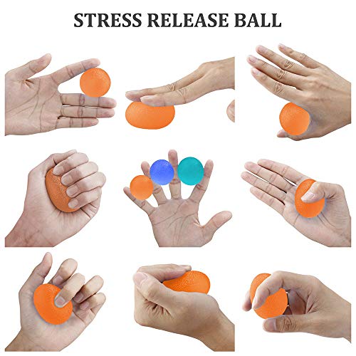 Grip Ball, Andoer Terapia com as mãos Exercício com os dedos Bola de aperto E-gg Forma Força Formado