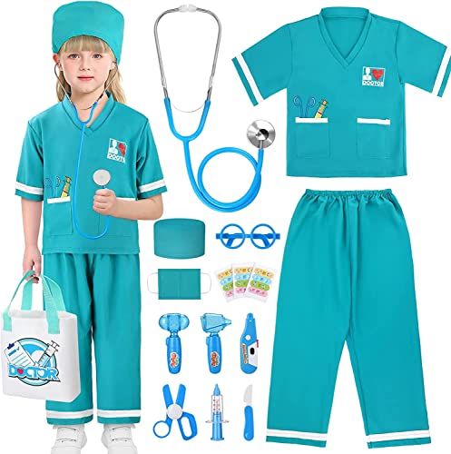 Giftinbox Doctor Kit For Kids, Doctor Playset For Kids, Girls And Boys, Medical Kit For Kids With Real Stethoscope, Doctor Role Play Costumes Pretend Dress Up Set For Kids Age 6-8 #TOP19