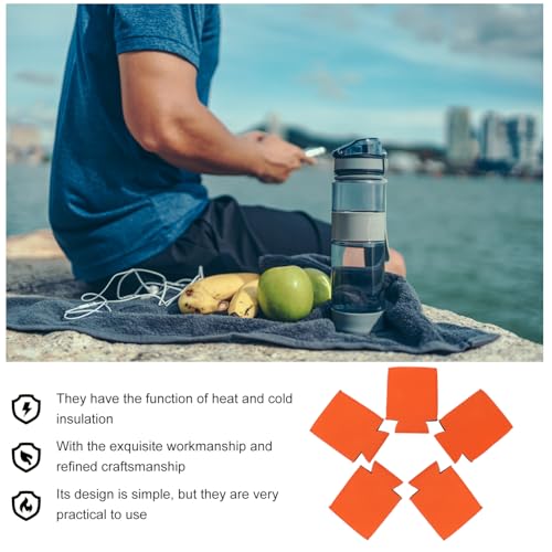Bouteille d'eau bouteille de boissons isolation thermique orange Mipcase - 5