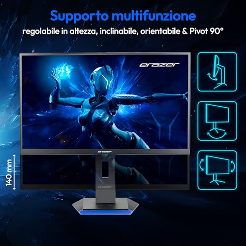 Spectator X40 (MD 21727), monitor da gioco QHD HDR10 da 68,6 cm (180Hz, 1440p, Adaptive Sync, 16:9, 1ms, HDMI, Display Port) - Monitor - Immagine 2