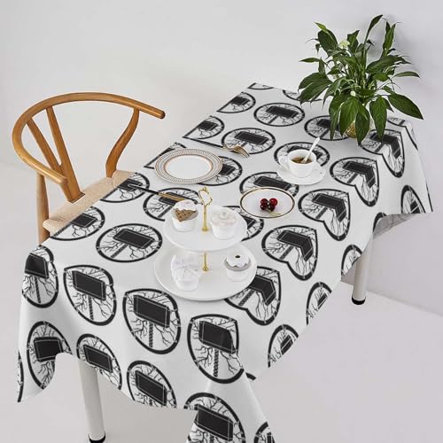 Nappe Viking impression 3D nappe rectangulaire cuisine salle à manger couverture table durable