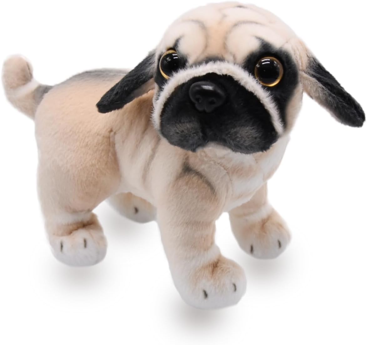 Lifelike French Bulldog Stuffed Animal Animated Plush Puppy Toy Doll Super Realistic Dogs Act Like Real Excellent Gifts for Kids Birthday Party Dog Collection 9 Inches (Sitting Bulldog)