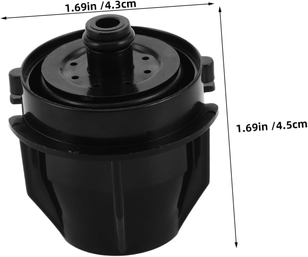 KICHOUSE Soda Maker Valve Nozzle Replacement Parts Pe and Pp Material 2pcs with Internal Mixer Diffuser Black Improved Flow and Enhanced Durability for Beverage Machines for Busy
