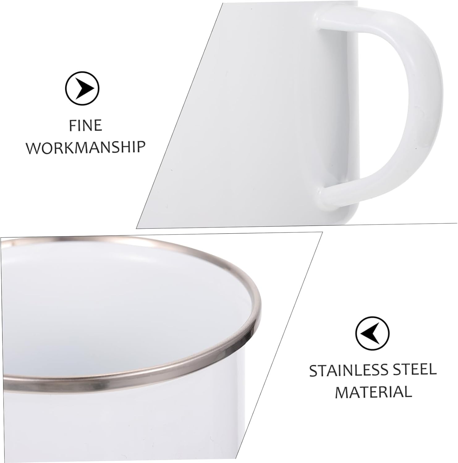 Sublimation Cup for DIY Photo Design, Stainless Steel White Mug