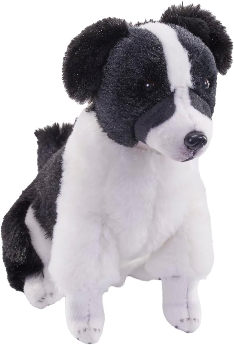 WILD REPUBLIC Rescue Dogs 6" 15cm Plush Toys With Sound - (Border Collie) — image 1