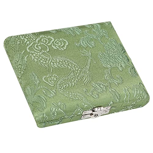 Oumefar Boîte de Rangement de Support de Housse en Tissu de Soie en Bois pour 6 Anches de Hautbois, Trous Respirants, Compact et Léger, avec Conception de Fente (Vert) – vue 5