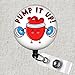 Pump it Up Badge Reel, Funny Cardiology Badge Reel, Cardiac Nurse Retractable ID Badge Holder, ICU or Cardiac Surgical Nurse Badge Clip, Cardiac Rehab Unit Gift