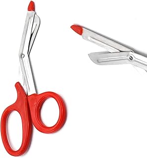 AAProTools Red EMT Paramedic Bandage Shears Scissors 7.5