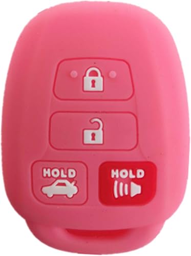 KAWIHEN Funda de silicona para llavero compatible con HYQ12BDM HYQ12BEL HYQ12BDP Toyota Avalon Camry Corolla Highlander Rav4 Yaris Scion FR-S tC
