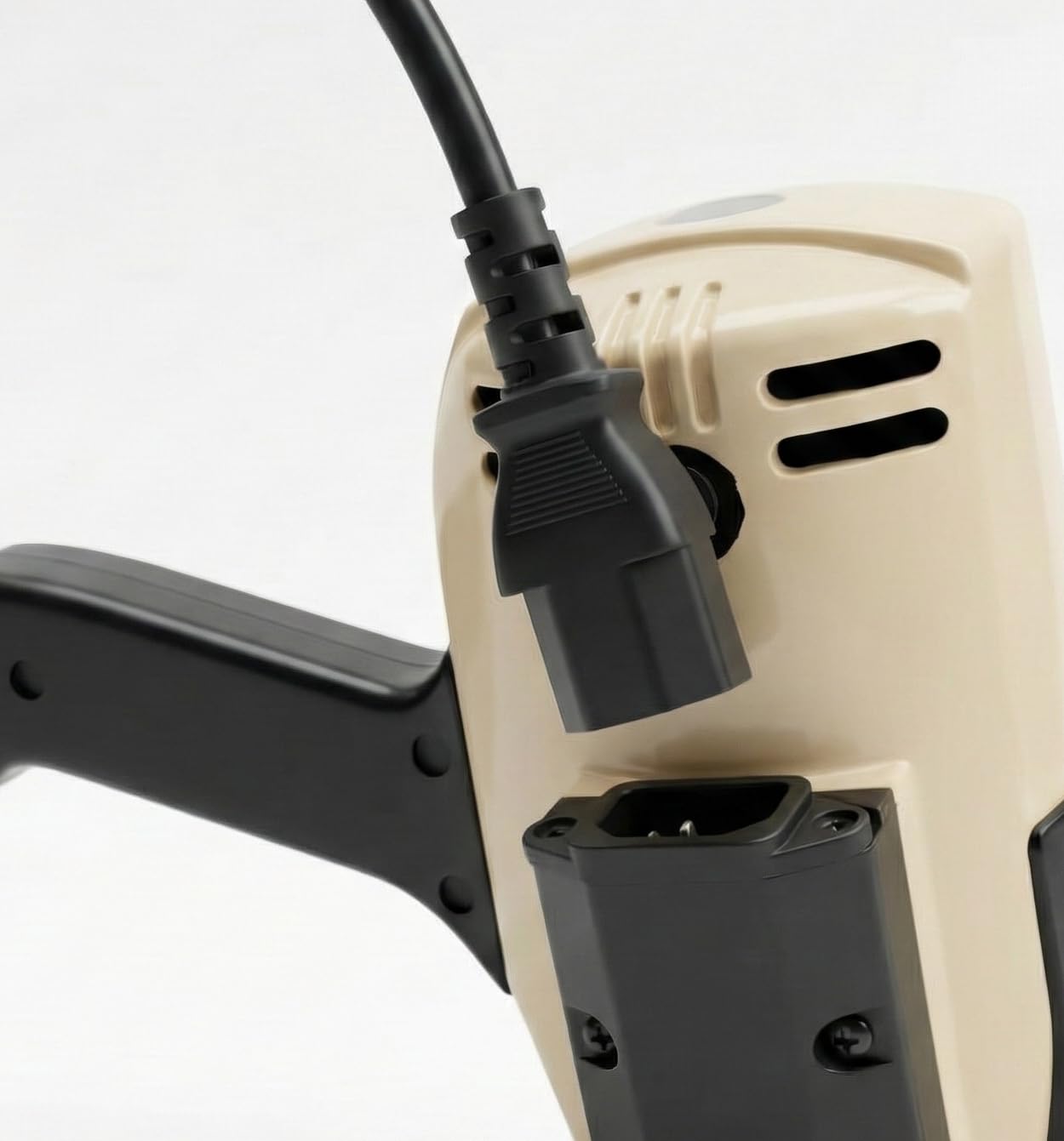 KATSU Taglierina Elettrica per Tessuti 220V 200W, Lama Diametro 100mm e 25mm Spessore di Taglio Massimo, Ideale per Tessile Pelle Taglio Carta, Lama Extra Inclusa 103915