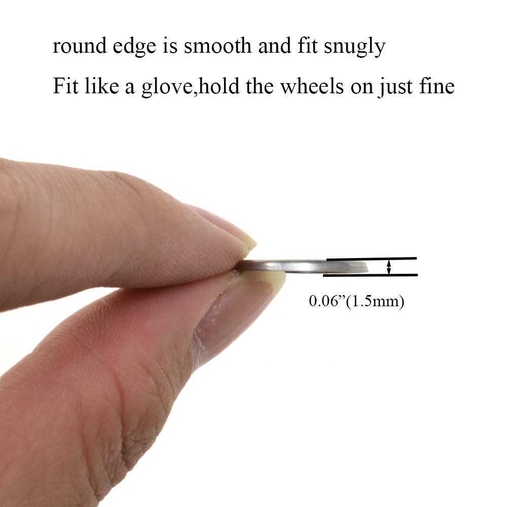 Hahiyo 10mm Inside Diameter Starlock Washer Flexible Internal Tooth Lock Sturdy Easy Push Smooth Edge Locking Speed Clip Quality Stainless Steel 12 Pieces for Hand-Truck Wheels Axle Stroller Furniture