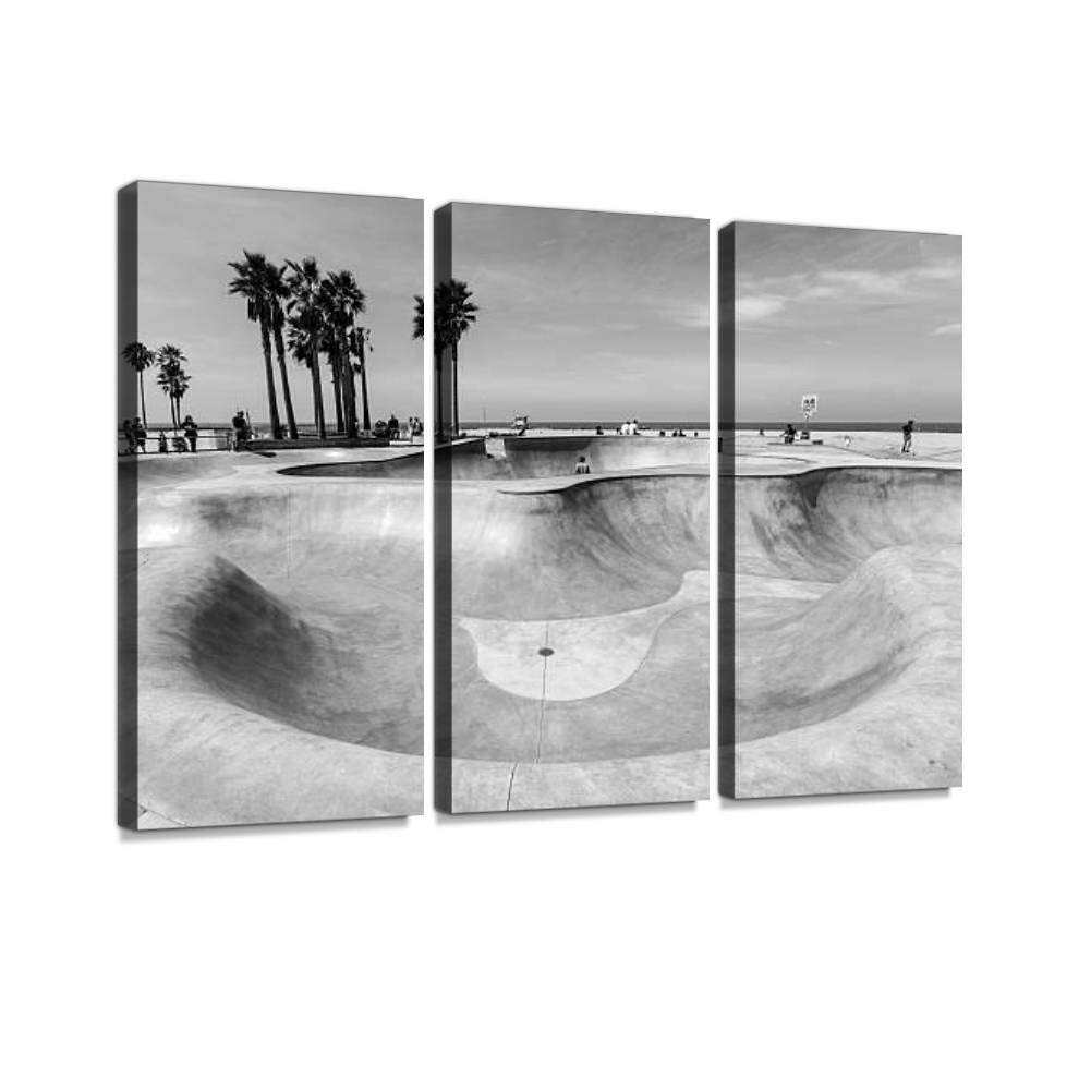 Amazon.co.jp: 7houarts ベニス ビーチ スケートパーク キャンバス