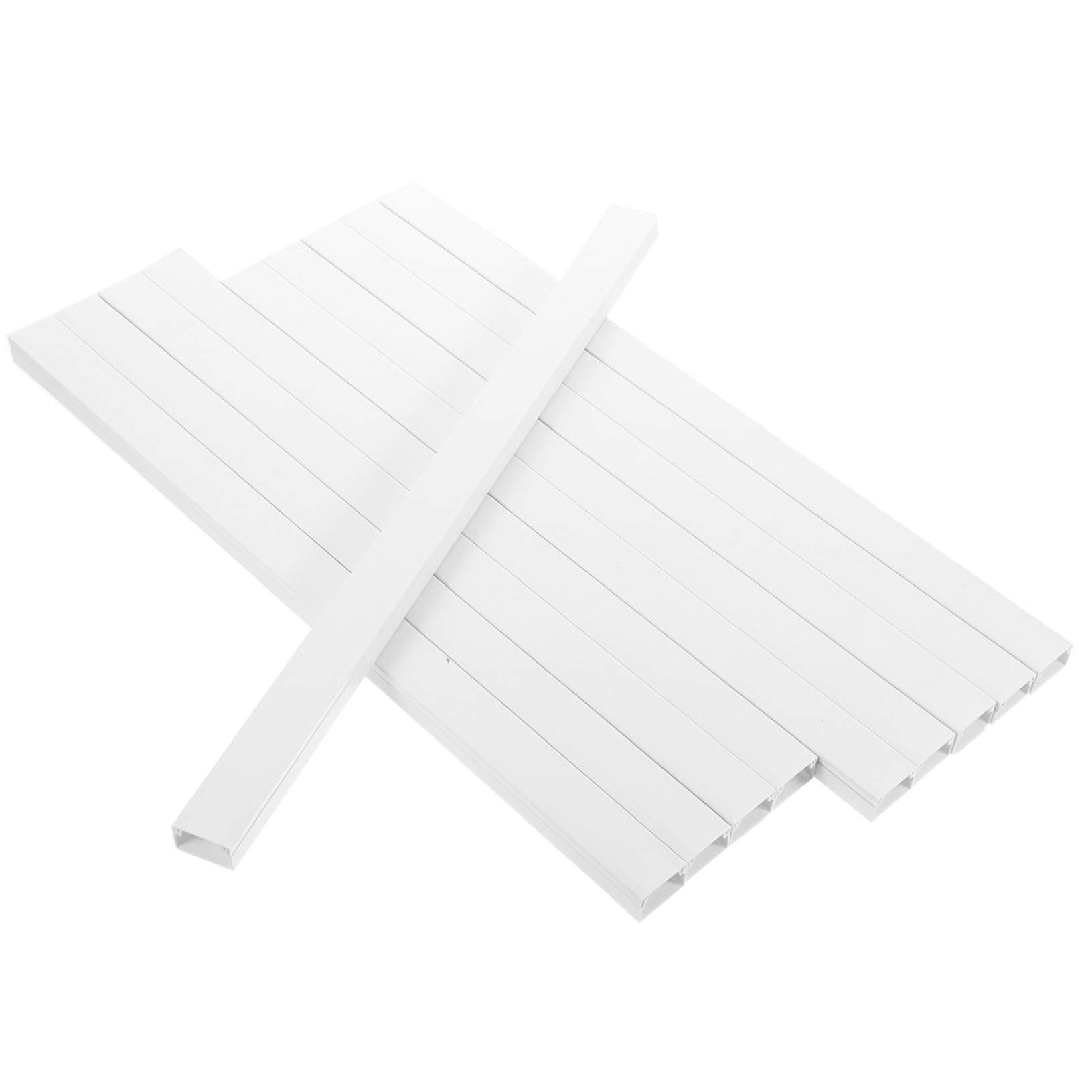 TEHAUX 1set Cord Concealers Paintable Cable Hider for Wall Mounted Tv Wire Channels to Organize and Hide Cords Easy Install for Decor