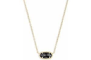 Kendra Scott Elisa Gold and Black Pendant Necklace for Women