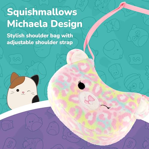 Squishmallow Plush Crossbody Bag, Mini Adjustable Shoulder Handbag for Men and Women, Michaela3