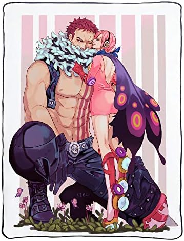 Amazon Com Jiaxiin One Piece Vinsmoke Reiju Kisses Charlotte Katakuri Anime Cartoon Characters Throws Blanket Quilt Soft Plush Comfortable Gift C 80 1cm Home Kitchen