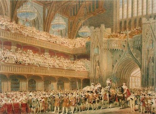 Impression Toile Pour la Décoration du Salon l'entrée de Westminster Hall Charles Wild