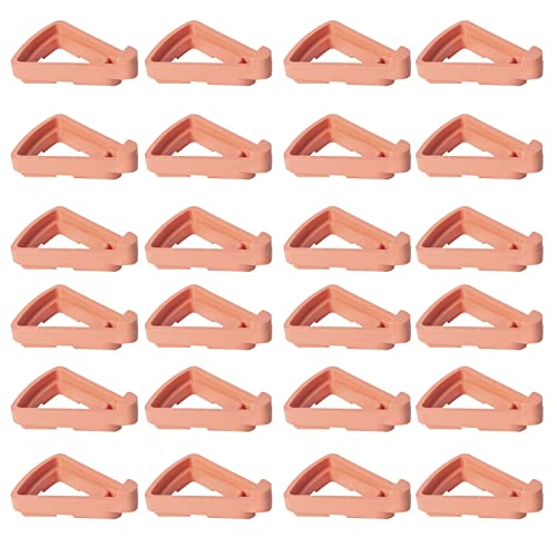 Pot Feet,24PCS Flower Pots Risers Toes,Plant Pot Feet for Outdoor Planters,Terra Cotta Pots Indoor Secure Compressive Environmental Triangular Lifters for Drainage Deck Guard(Sector)
