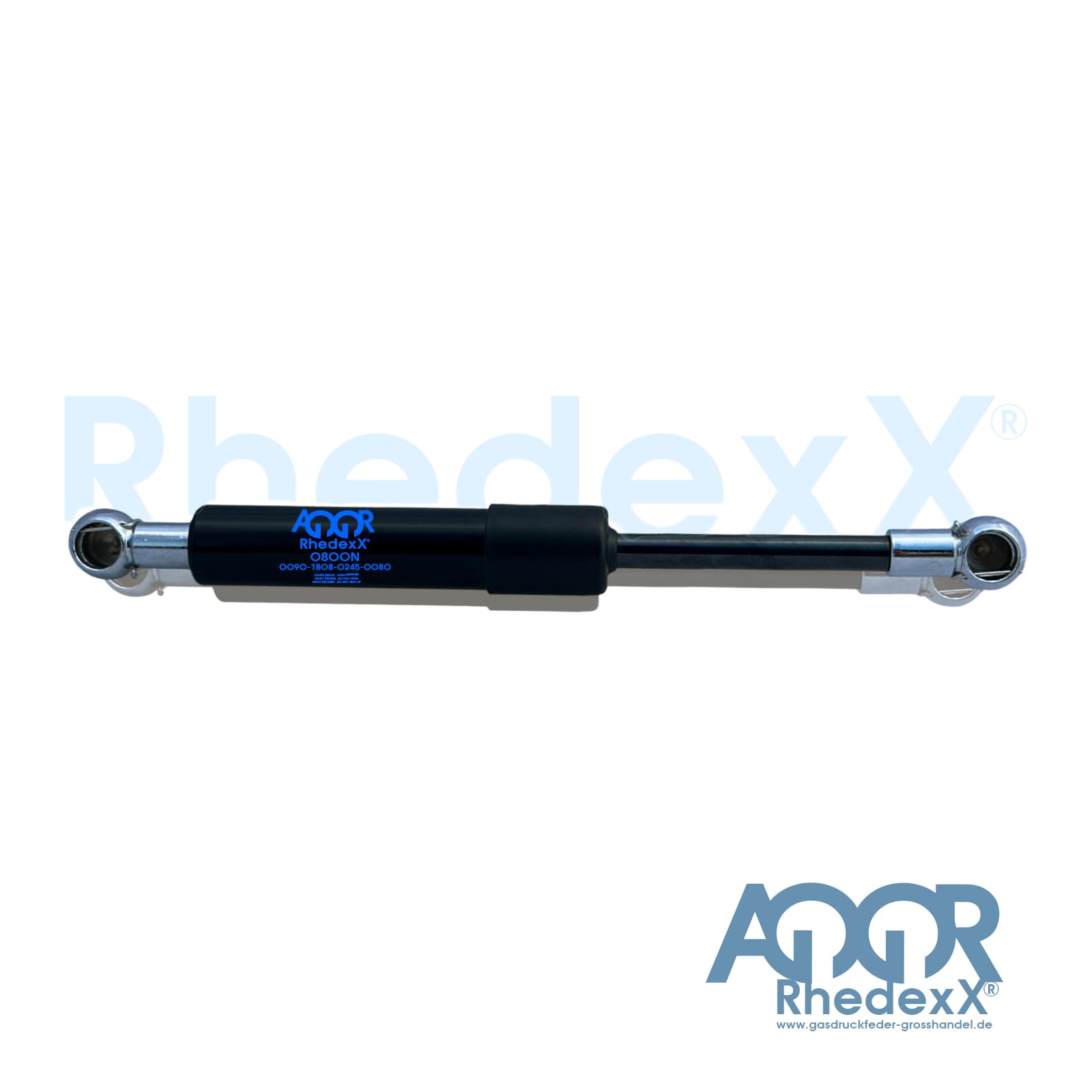 Molla a gas per ammortizzatore a gas, 245 mm/90 mm/50N-800 N, lunghezza 245 mm, hub 90 mm, Kraft-50N-800 N, molla a gas con padella angolare M6 (245/90/600 N)